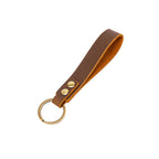 Leather Keychain Dark Brown