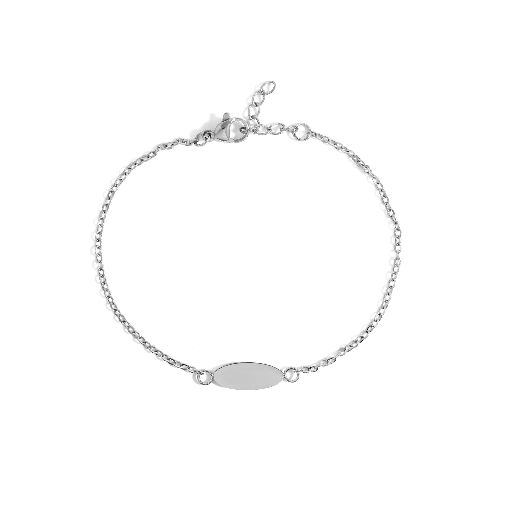 Silver Blank Bracelet