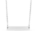 Silver bar necklace