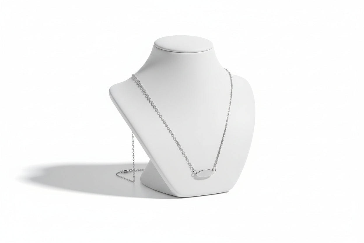 Silver Blank Necklace